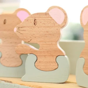 boîte à dents de lait en bois souris fabriquée en france par Idébois Créations