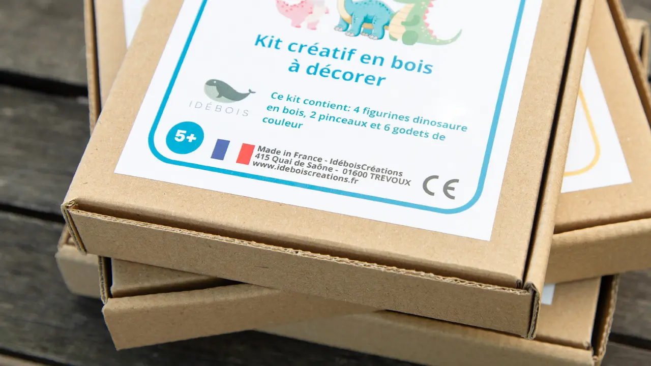 kit peinture pour les enfants fabriqué en France par Idébois Créations